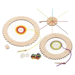 Houten Weefgetouw Rond en Vlechtboem Knutselset>Goki Discount