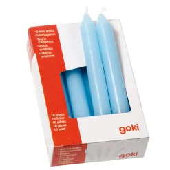 Goki Kaarsjes Blauw, 10st. Outlet