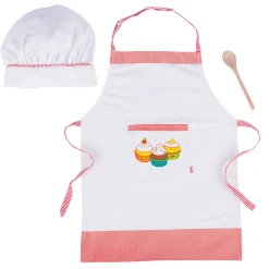 Keuken Kookset Koksmuts en Schort, 3dlg.>Goki Outlet