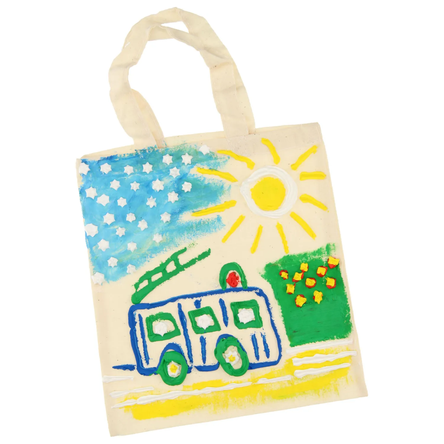 Klein Katoenen Draagtasje - Blanco-Goki Discount