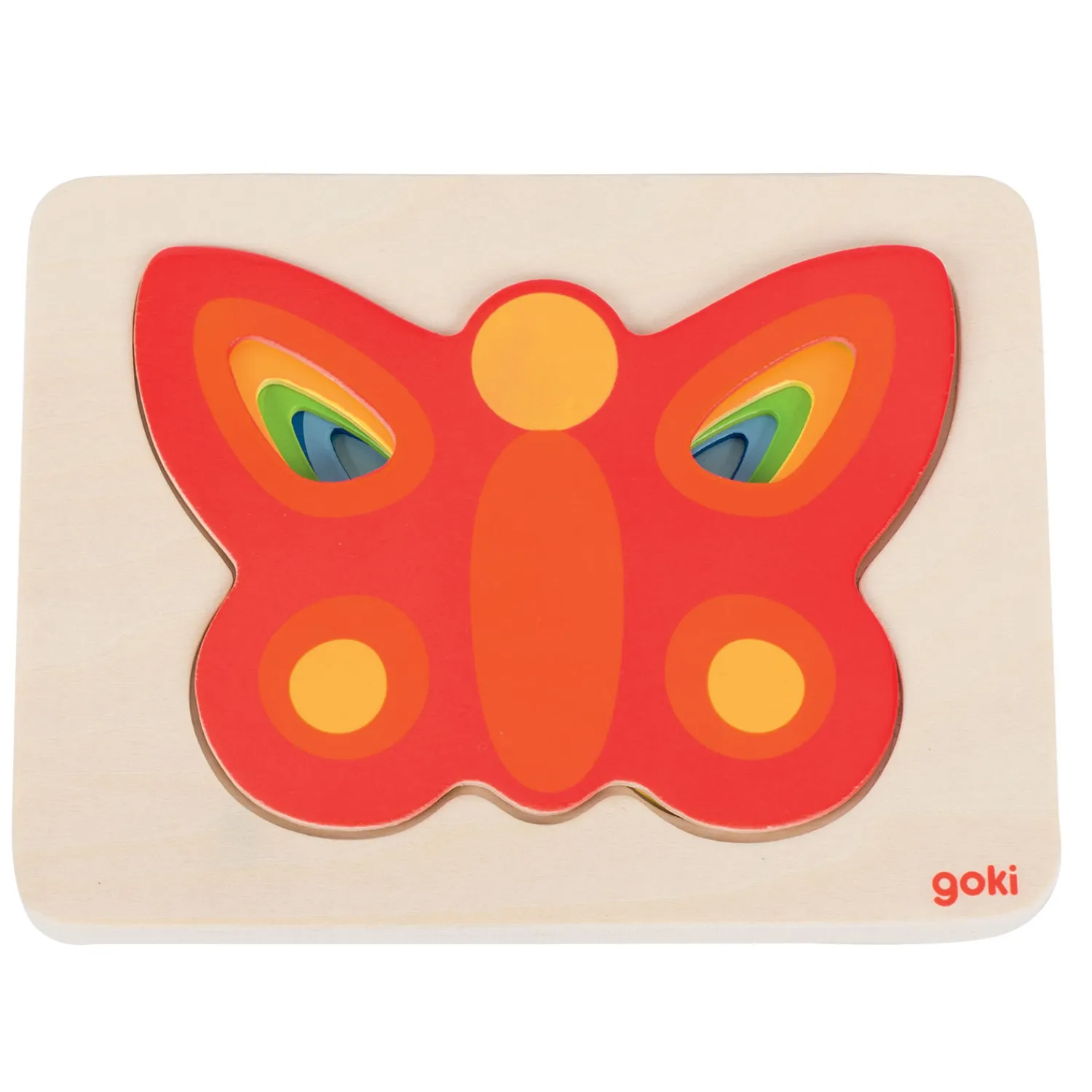 Goki Lagenpuzzel Vlinder, 5 Lagen
