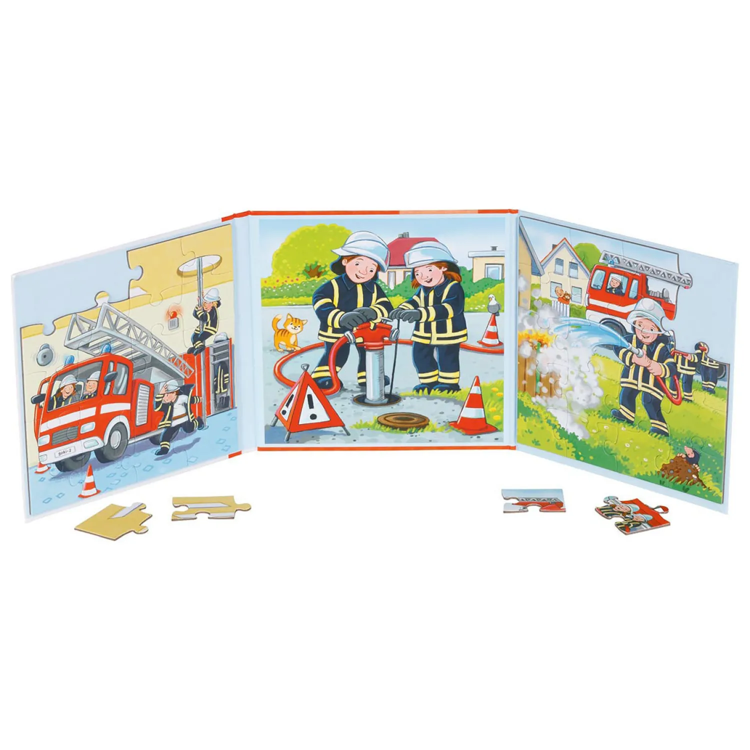 Goki Magnetisch Legpuzzelboek Brandweer, 40st. Hot