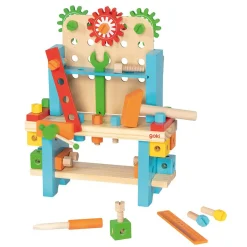 Mijn Eerste Houten Werkbank, 57dlg.>Goki Clearance