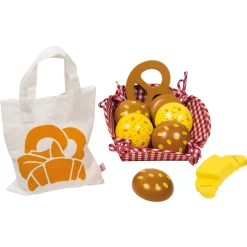 Ontbijtmand/Picknickset met Houten Brood-Goki New