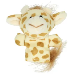 Pluche Vingerpop Dier, 6st.><noscript><img width=