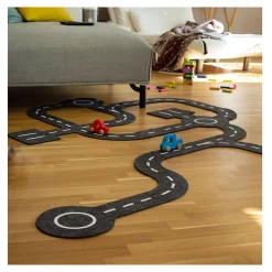 Speelkleed Verkeerswegen met 2 Auto's, 30dlg.-Goki Discount