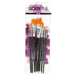 Gold Line Penselen Plat, 7st.-Creativ Company Sale