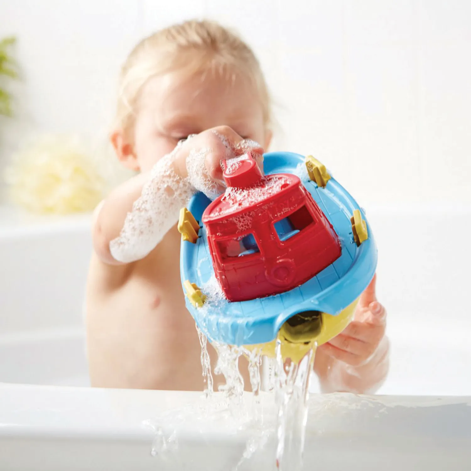 Sleepboot - Rood/Blauw>Green Toys Best