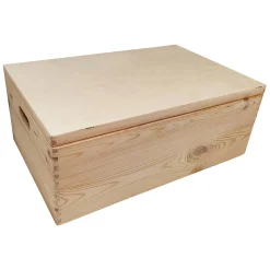 Grenen Opbergkist met Klepdeksel (40x30x23cm)-Playwood Discount