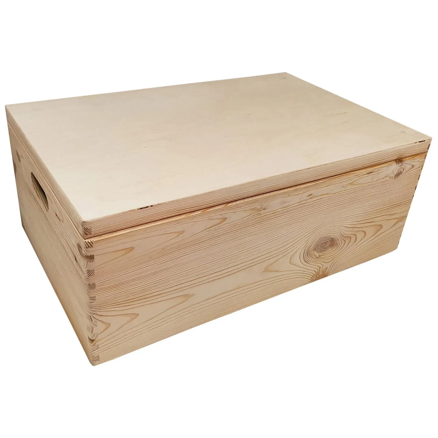 Grenen Opbergkist met Klepdeksel (40x30x23cm)-Playwood Discount