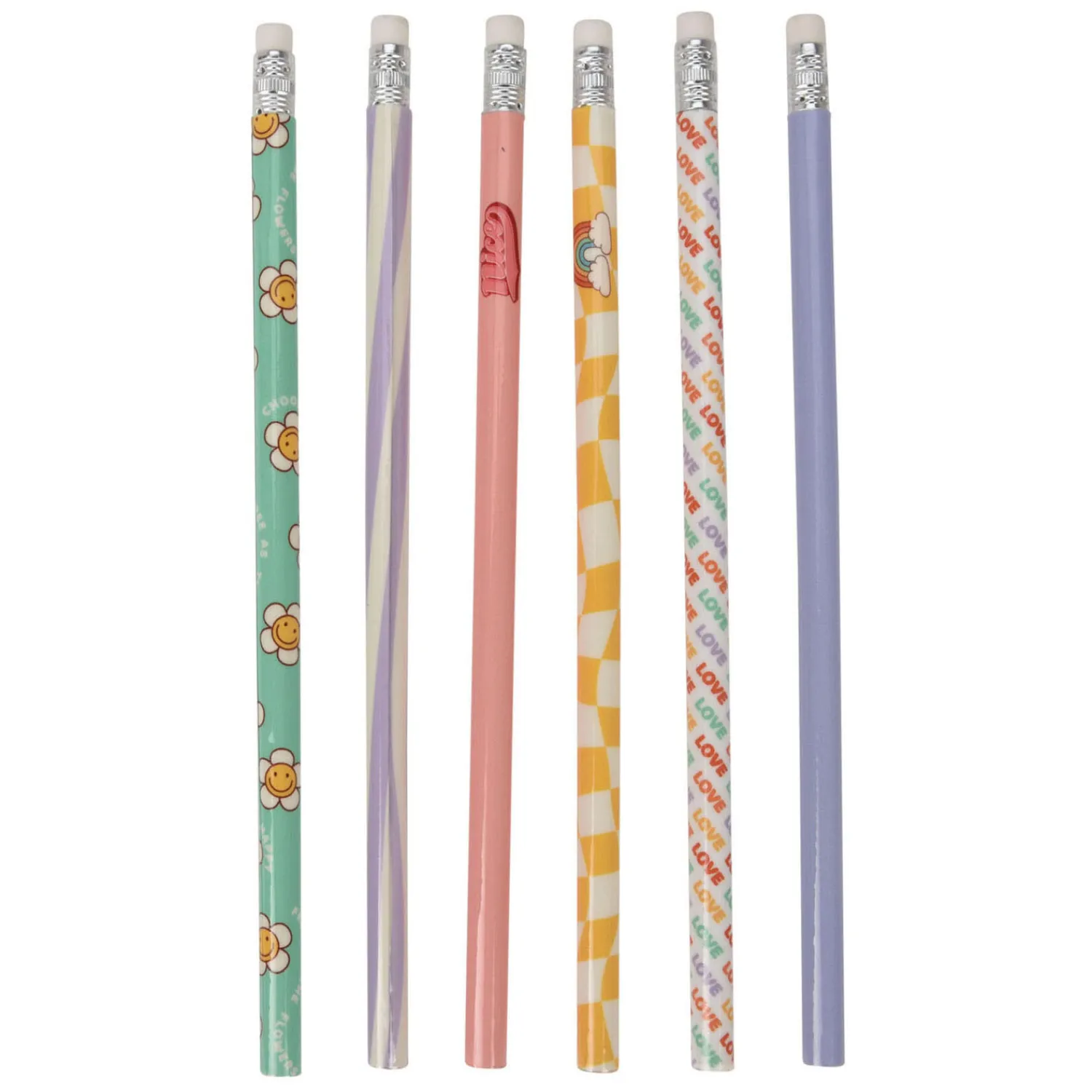 Grijze HB Potloden Print, 6st. Hot