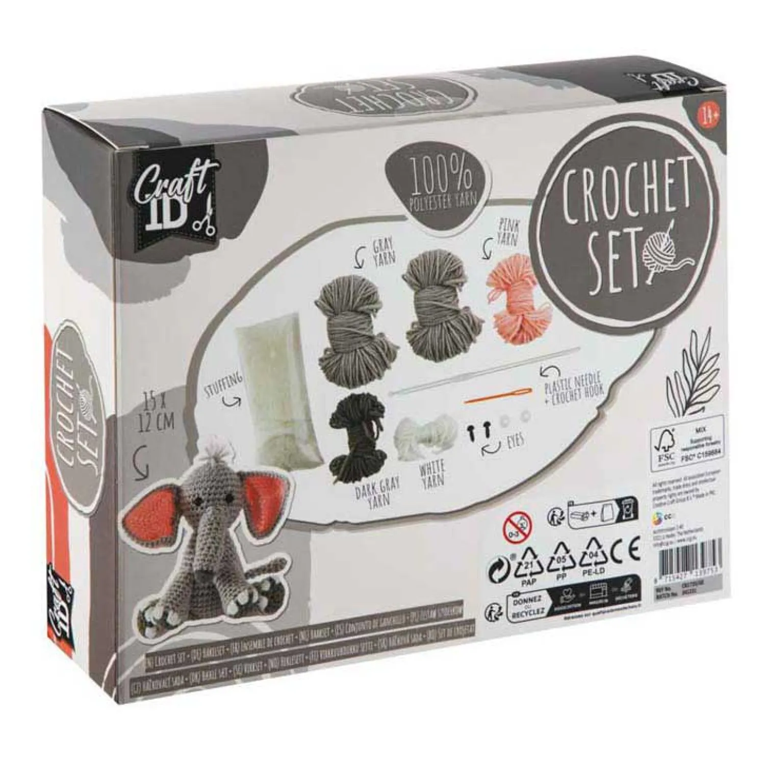 Haakpakket Olifant - incl. Naald en Draad>Creative Craft Group Sale