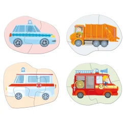 4 Eerste Puzzels Hulpvoertuigen>Haba Best