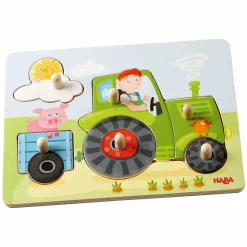 Houten Inlegpuzzel Peter's Boerderij, 6st.-Haba New