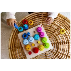 Houten Insteekspel Kleurenringen, 33dlg.-Haba New