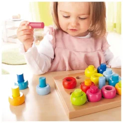 Houten Insteekspel Kleurenringen, 33dlg.-Haba New