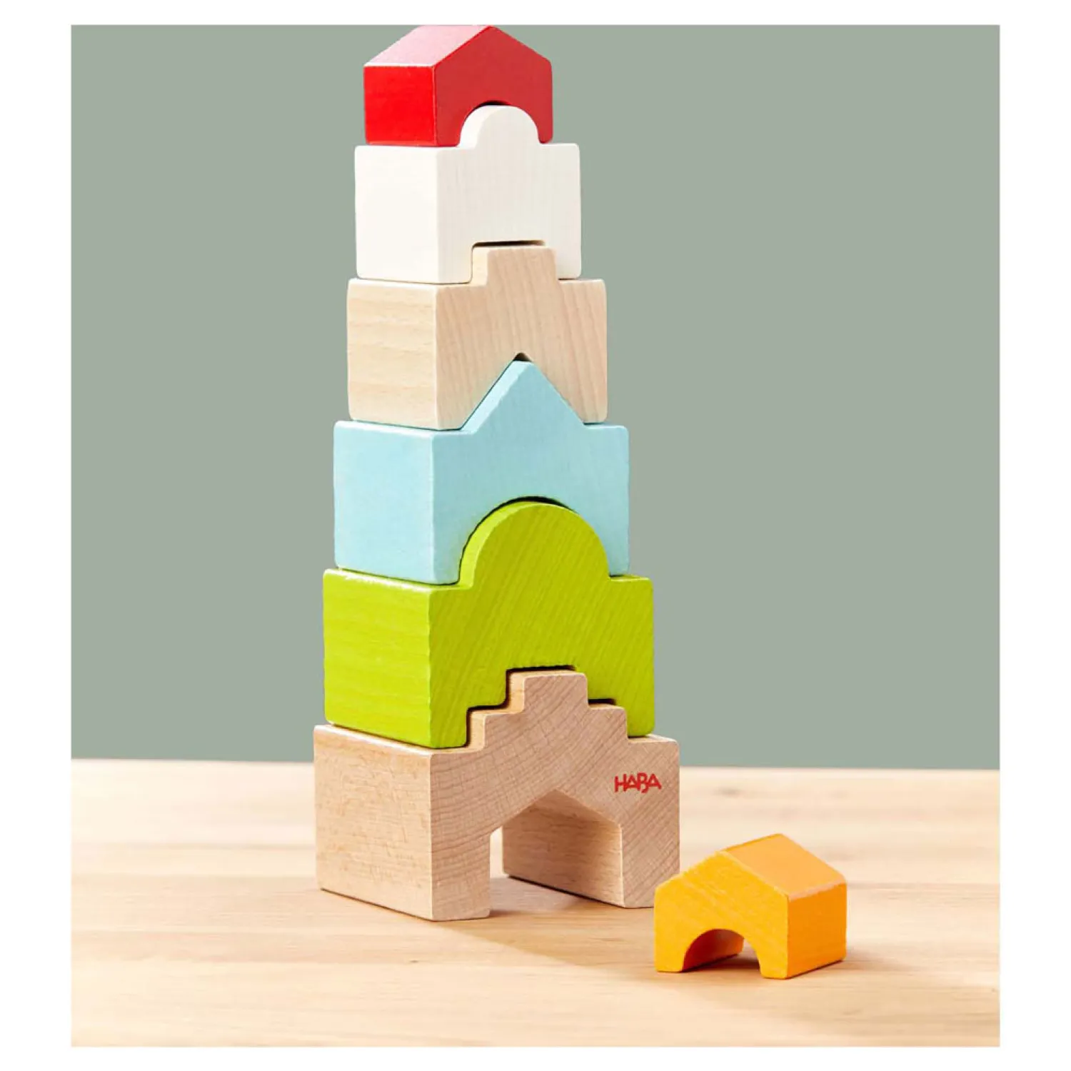 Houten Stapeltoren Huis op Huis>Haba