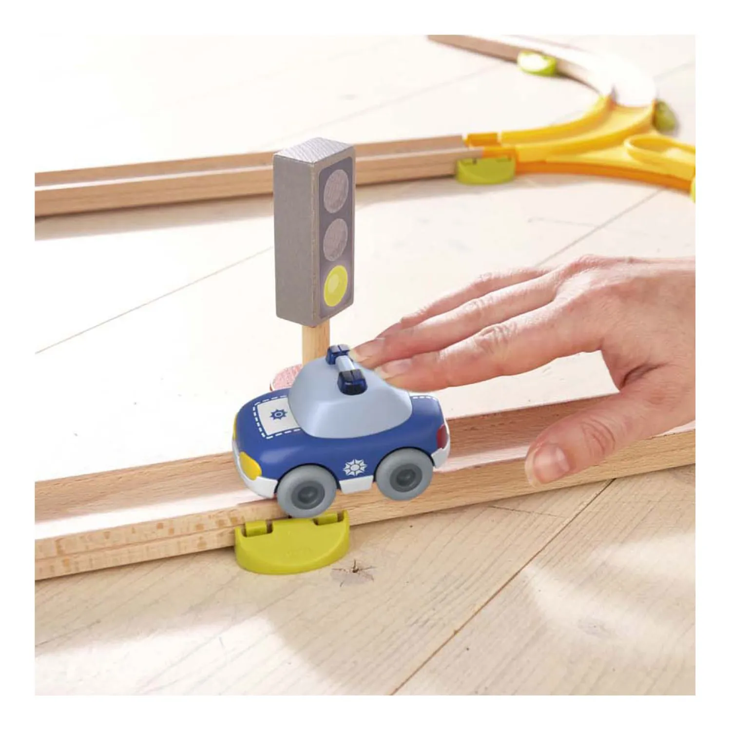 Haba Kullerbu Houten Knikkerbaan - Knikker Politiewagen Outlet