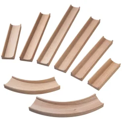 Haba Kullerbu Houten Knikkerbaan Rechte Baanstukken en Bochten Hot