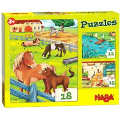 Haba Puzzels Boerderijdieren 3in1 Sale