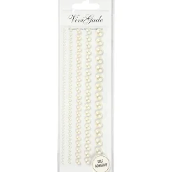 Halve Plakparels Wit 2-8mm, 140st.-Creativ Company Sale