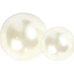 Halve Plakparels Wit 2-8mm, 140st.-Creativ Company Sale