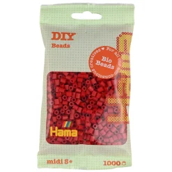 Hama Midi Bio Strijkkralen - Donker Rood(022), 1000st. Hot