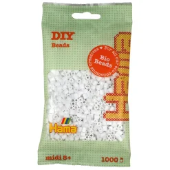Midi Bio Strijkkralen - Wit (001), 1000st.>Hama Best