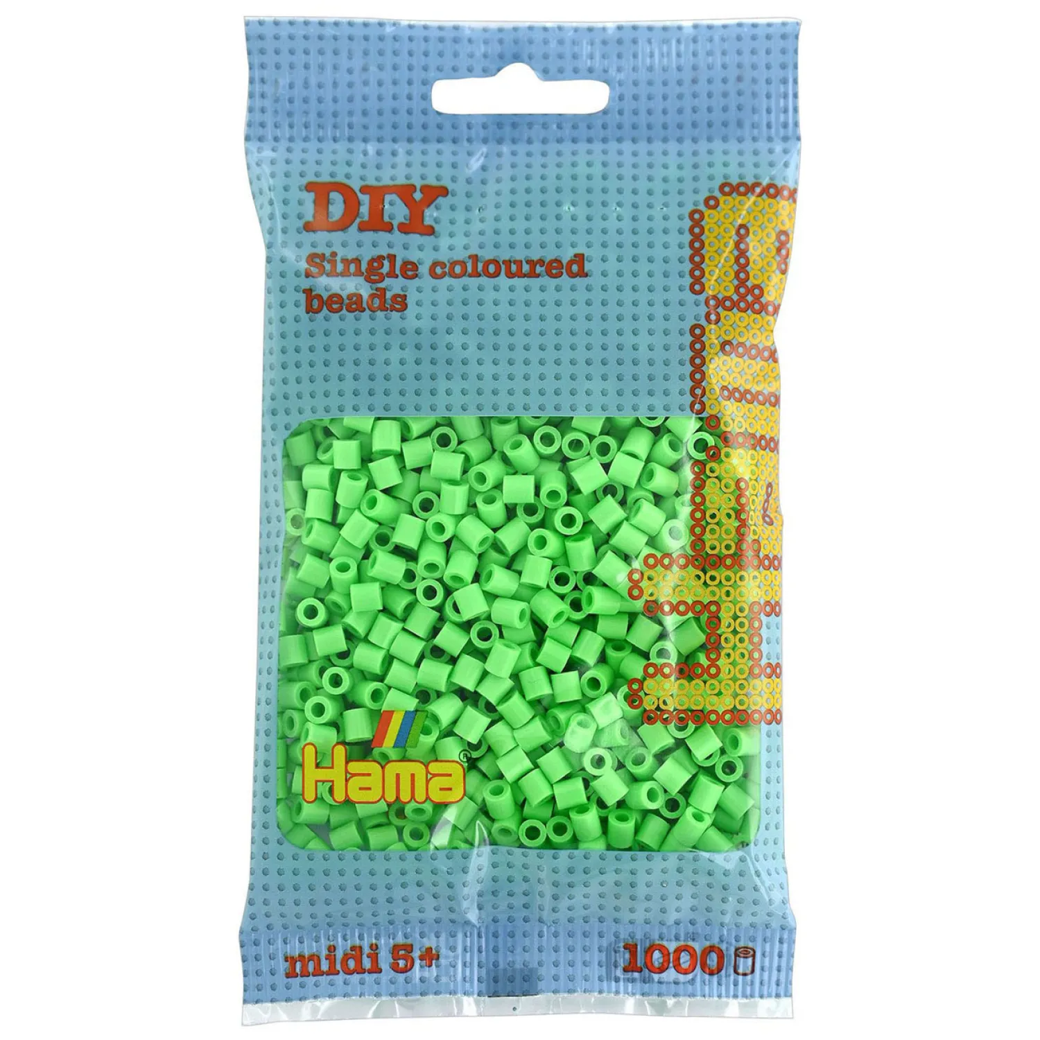 Hama Midi Strijkkralen - Groen Pastel (047), 1000st. Sale