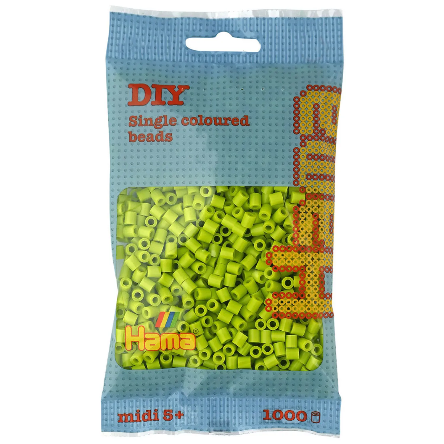 Midi Strijkkralen - Lime (104), 1000st.-Hama