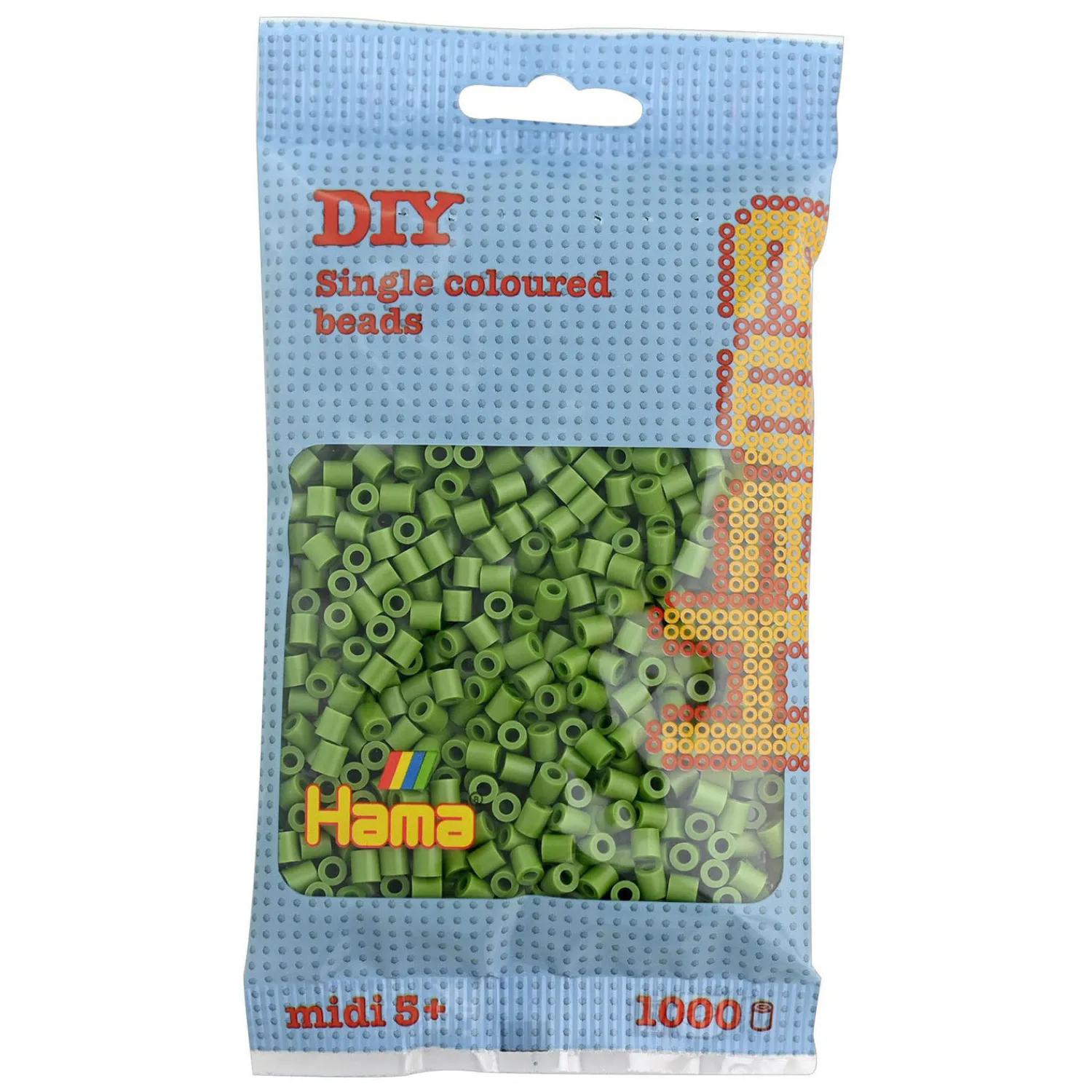 Midi Strijkkralen - Olijfgroen (84), 1000st.-Hama Online