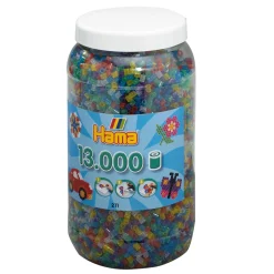 Midi Strijkkralen in Pot - Glittermix (054), 13.000st.-Hama