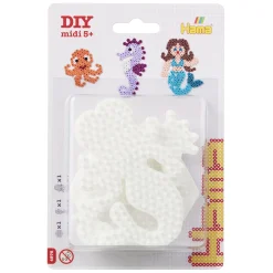 Midi Strijkkralenbordjes - Zeemeermin, Zeepaard, Zeshoek>Hama Hot