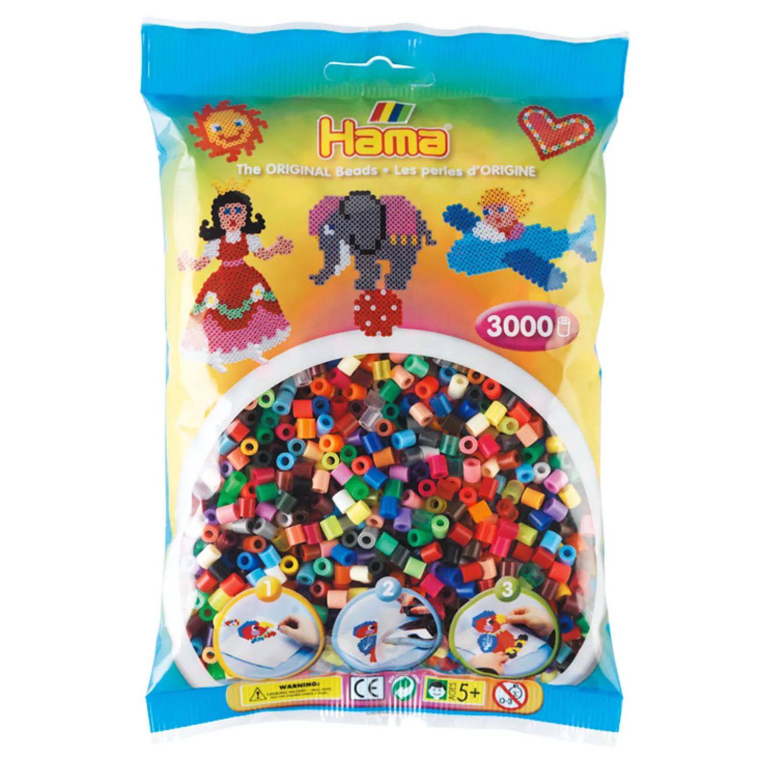 Midi Strijkkralenmix - Totaal (201-68), 3000st.-Hama Outlet