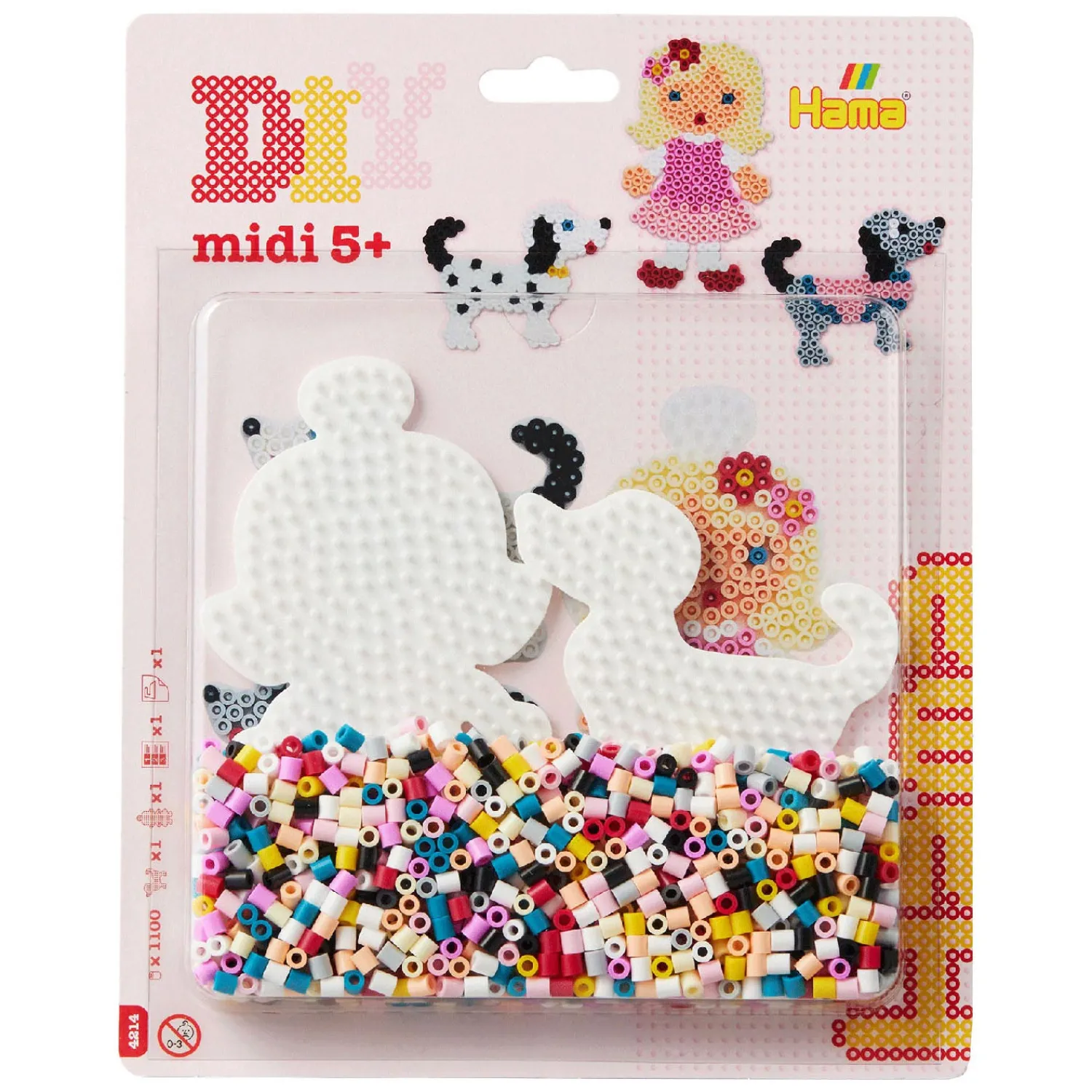 Midi Strijkkralenset Honden, 1100st.-Hama Outlet