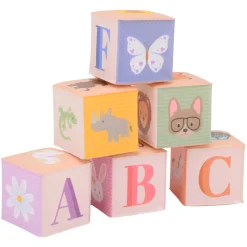 Happy World Zachte Bad Blokken Dieren en Letters, 6dlg.-Johntoy Clearance