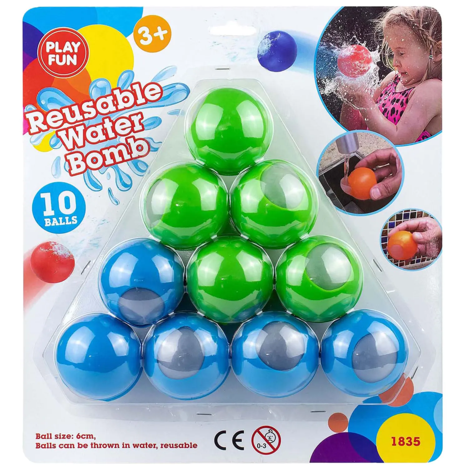 Playfun Herbruikbare Waterballen, 10st.