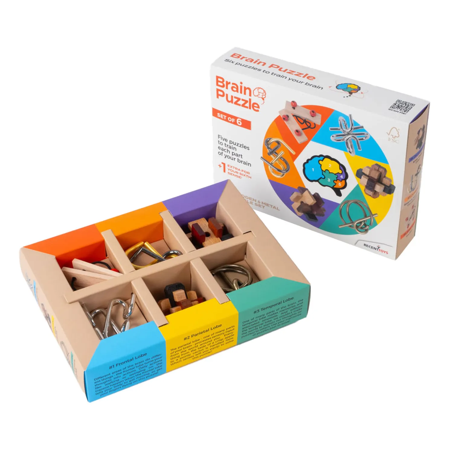 Hersenpuzzels, Set van 6>Recent Toys Sale