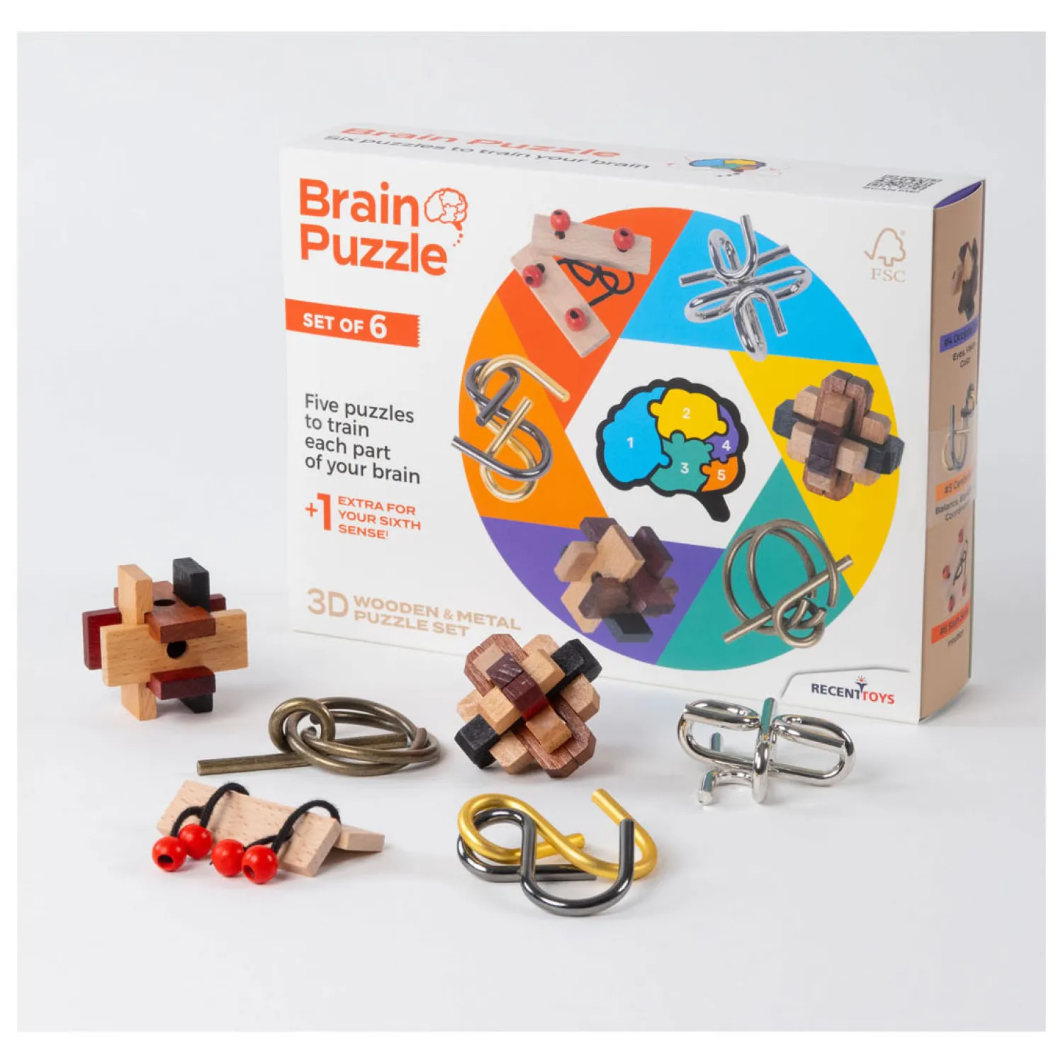 Hersenpuzzels, Set van 6>Recent Toys Sale