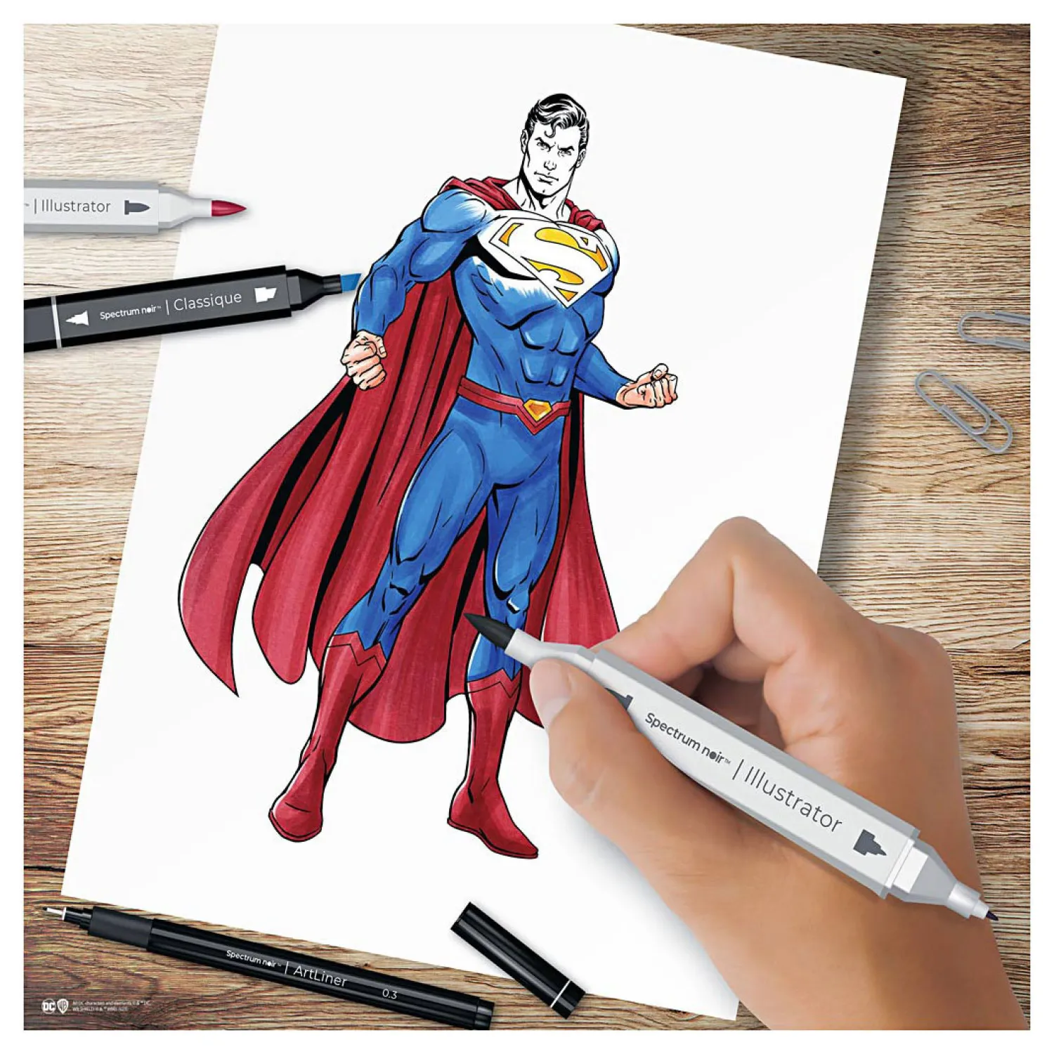 Creativ Company Hobbyset Illustratie Stripboekhelden Superman Kleurset Best