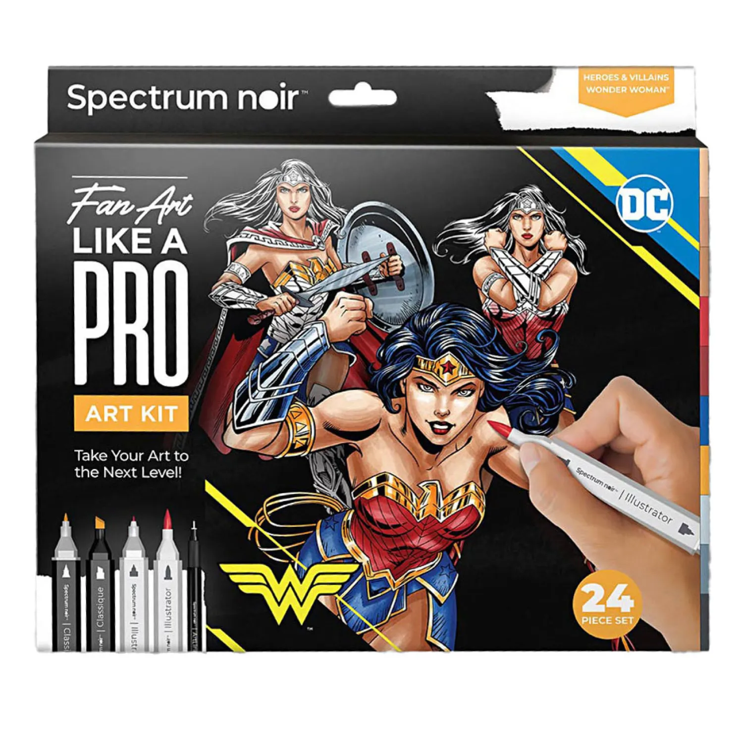 Hobbyset Illustratie Stripboekhelden Wonder Woman Kleurset>Creativ Company Sale