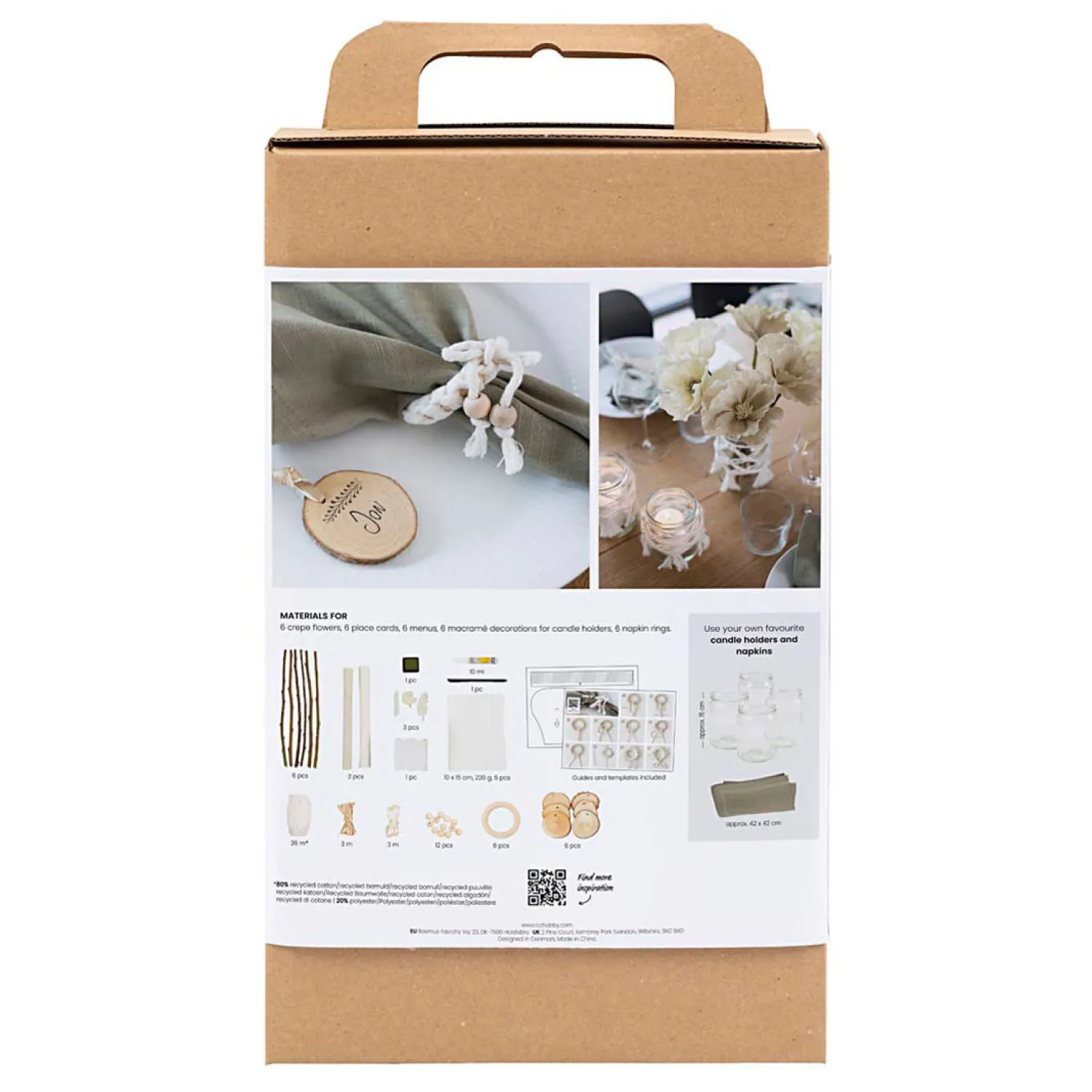 Hobbyset Tafeldecoratie Naturel-Creativ Company Online