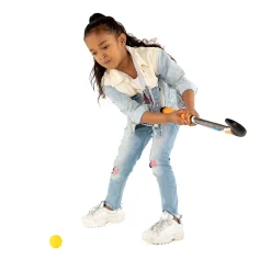 Hockeyset Roze en Geel 33''><noscript><img width=