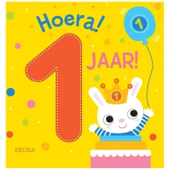 Hoera! 1 Jaar! Kartonboek-Deltas