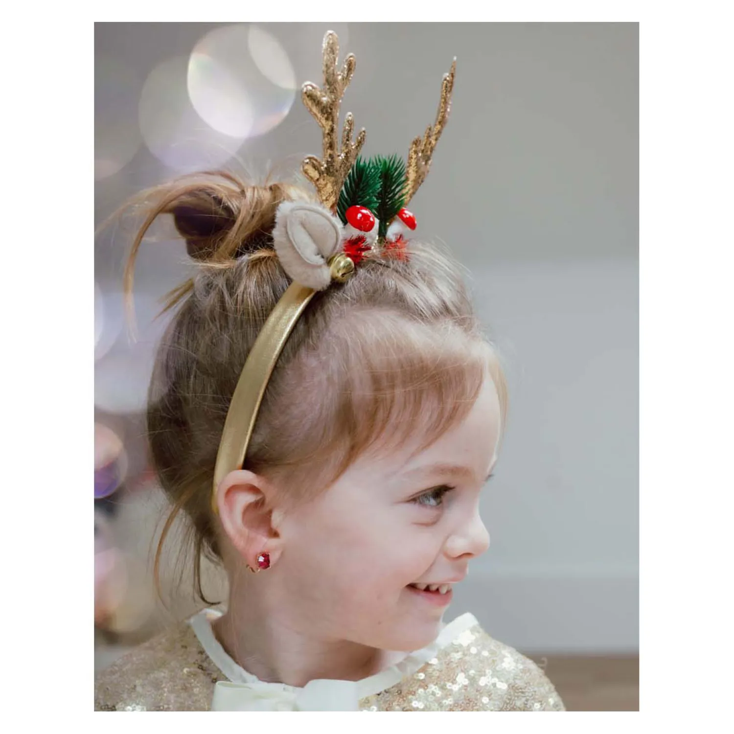 Great Pretenders Holiday Rudolph Haarband - Goud