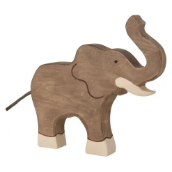 Houten Olifant Slurf Omhoog-Holztiger Sale
