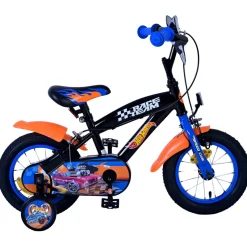 Hot Wheels Fiets - 12" - Zwart Oranje Blauw - Twee handremme> Online