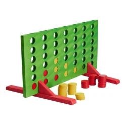 Houten 4 op een Rij Spel- New