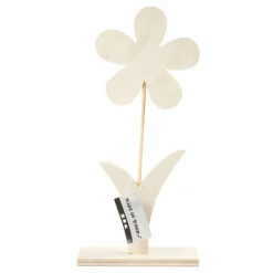 Houten Bloem met Voet, 26cm-Creativ Company New