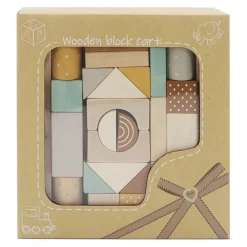 Houten Blokken Kar, 25dlg.> Best